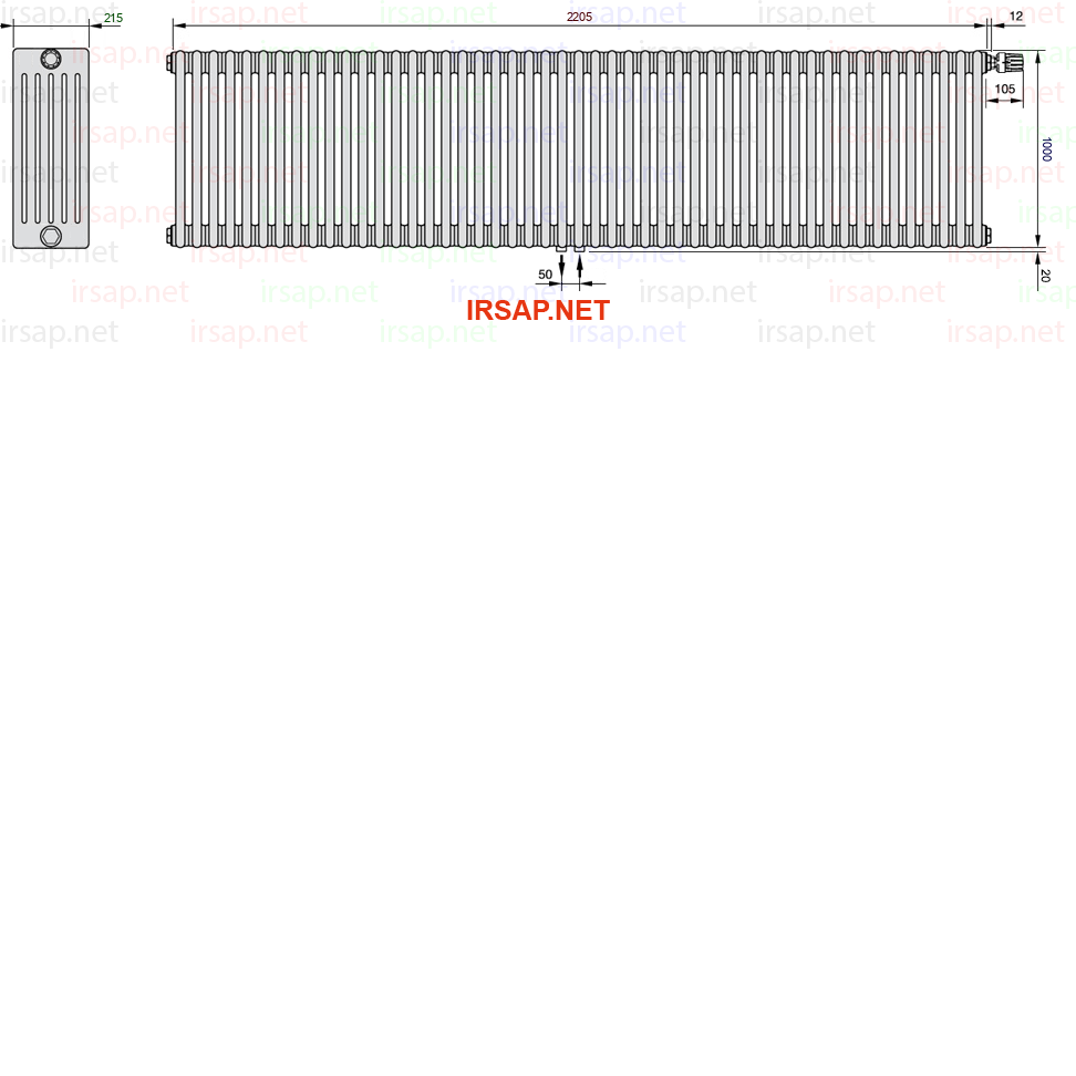 Радиатор IRSAP Tesi 61000/49 T52 CL 01